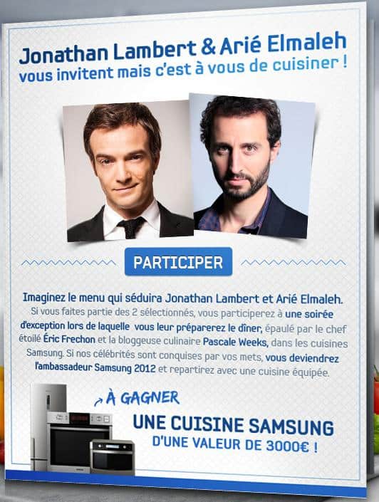 Vous aimez cuisiner? Vous aimez Samsung ? Venez gagner une Cook Idol ![Gagnant en Edit]